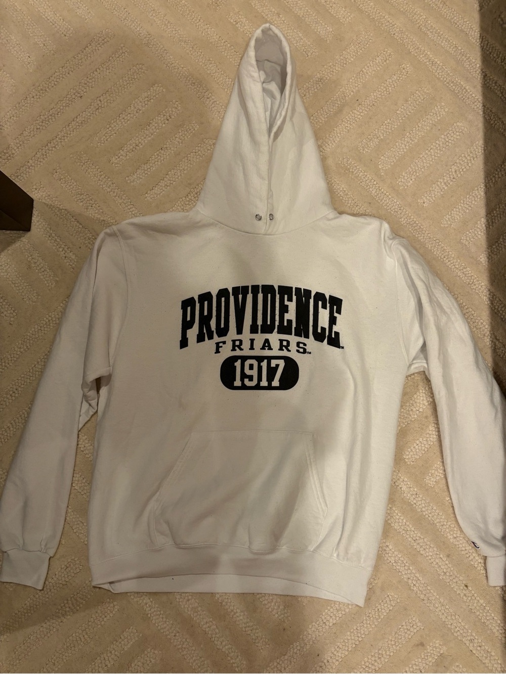 Champion White Providence Friars 1917 Hooded Sweatshirt
